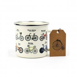 Gift Republic Enamel Mug Bikes - Krus
