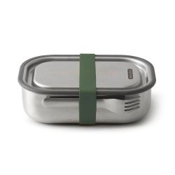Black + Blum Stainless Steel Lunch Box Large - Olive - Str. 1000ml - Madkasse