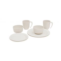 Outwell Delish 2 Person Dinner Set Sandstone - Service