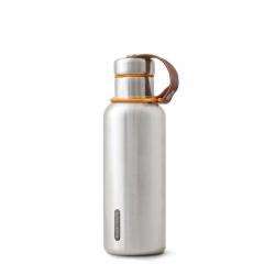 Black + Blum Insulated Water Bottle Small 500 Ml - Silver/Orange - Str. 500ml - Termoflaske