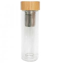 Yummii Yummii Thermoflaske Glasflaske med te-infuser - 400 ml